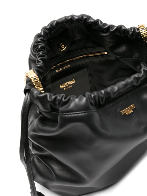 Moschino: Bolso shopper de piel