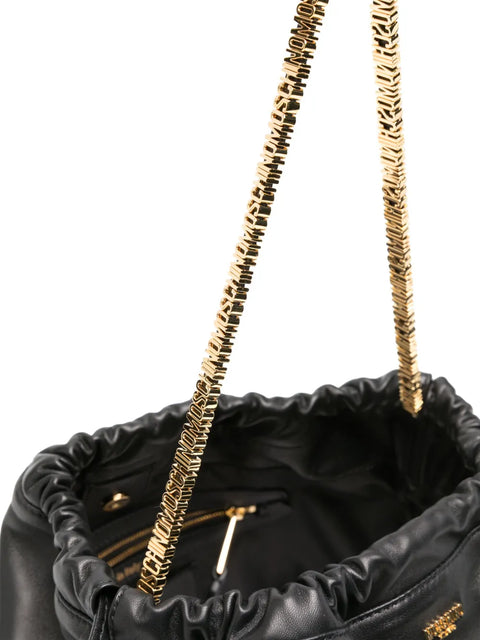 Moschino: Bolso shopper de piel